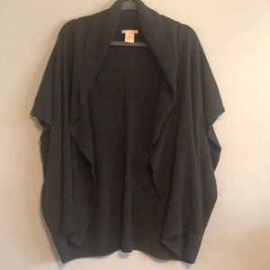 Poncho Style Wrap Cardigan